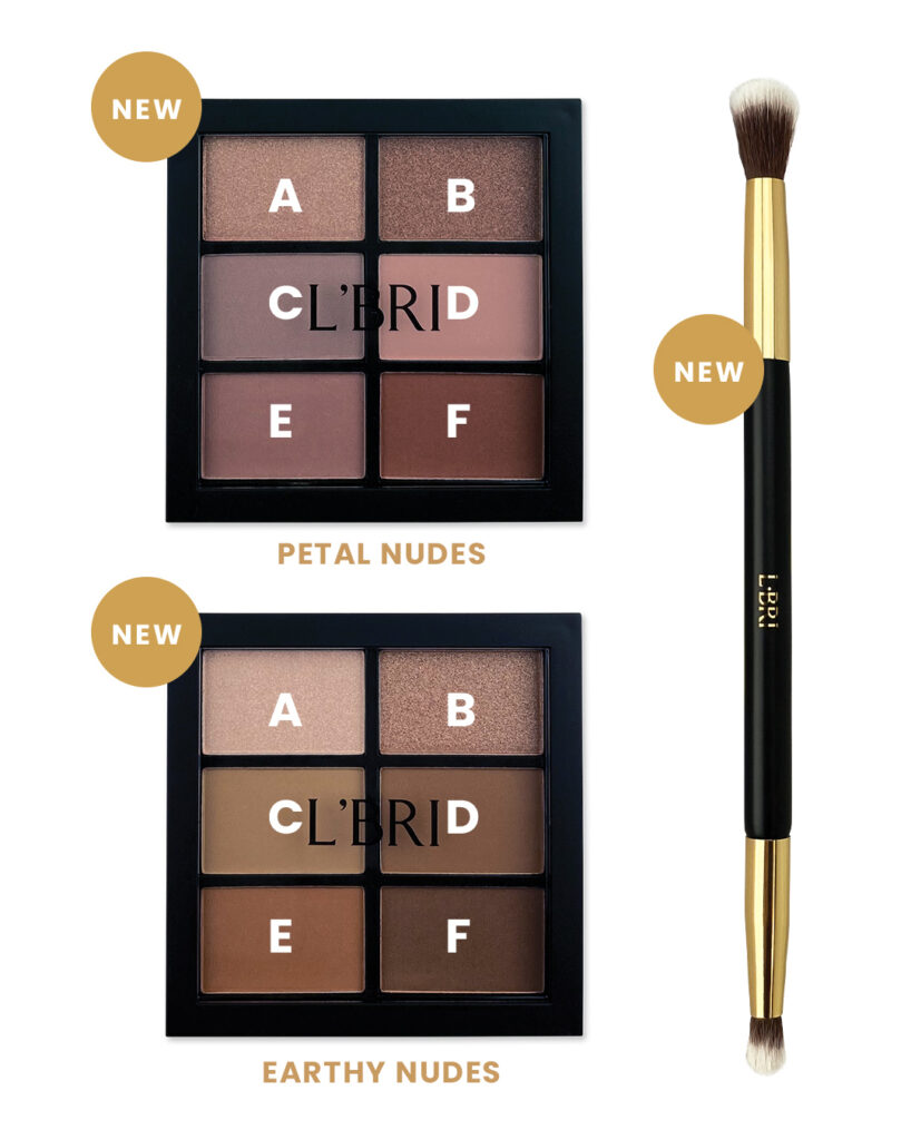 Multi-Finish Eyeshadow Palettes and Dual-Ended Eyeshadow Brush 