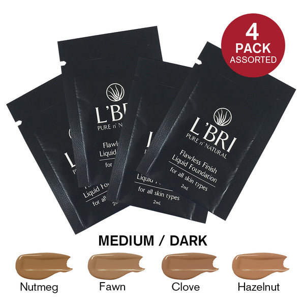 Flawless Finish Foundation Sample Set - Medium Dark