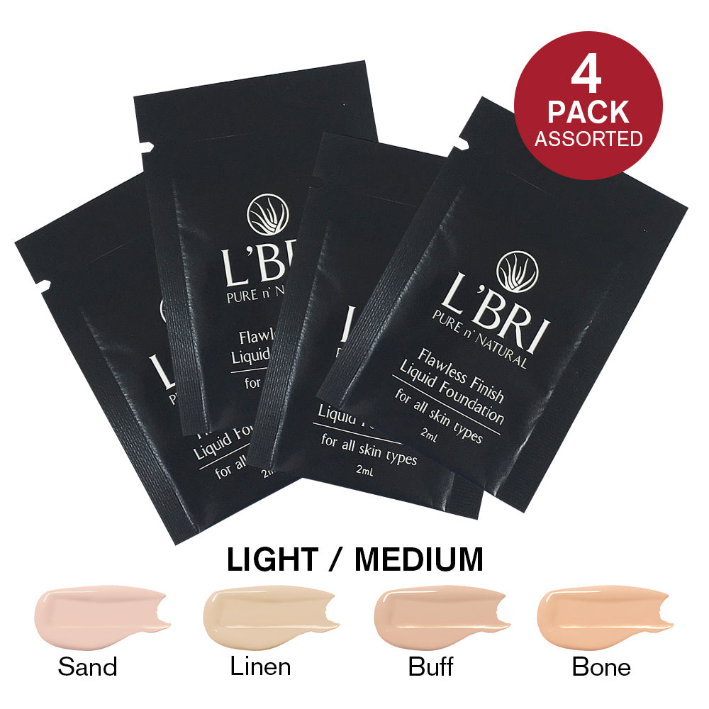 Flawless Finish Foundation Sample Set - Light to Medium