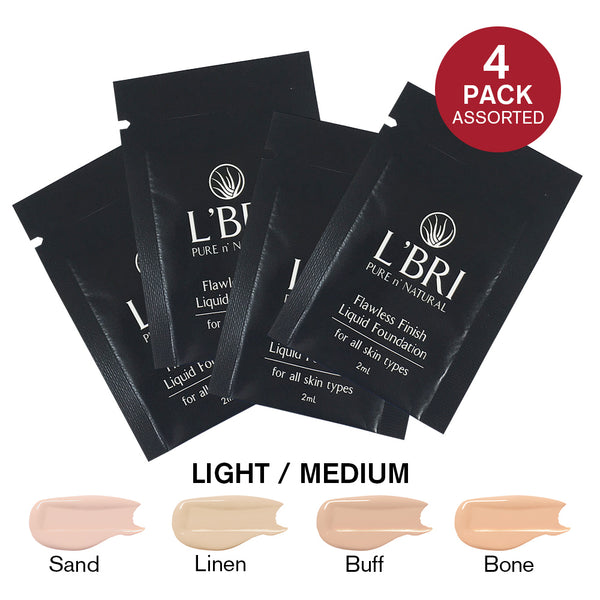 Flawless Finish Foundation Sample Set - Light to Medium